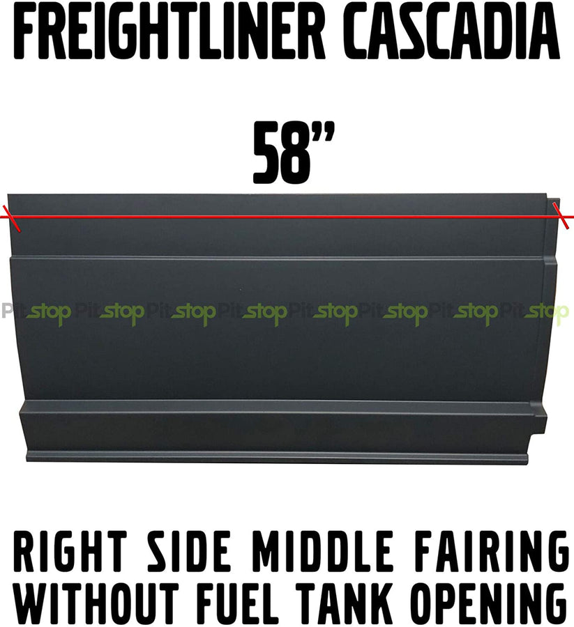 Products Freightliner Cascadia 2008-Current OLD & NEW GEN Right Passenger Side Middle Fairing Panel 58"