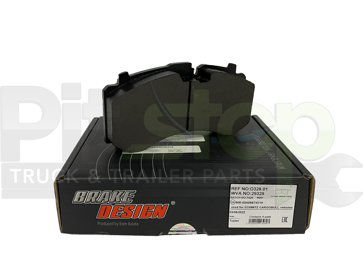 Air Disc Brake Pads With Hardware Kit Pit Stop Truck & Trailer Parts