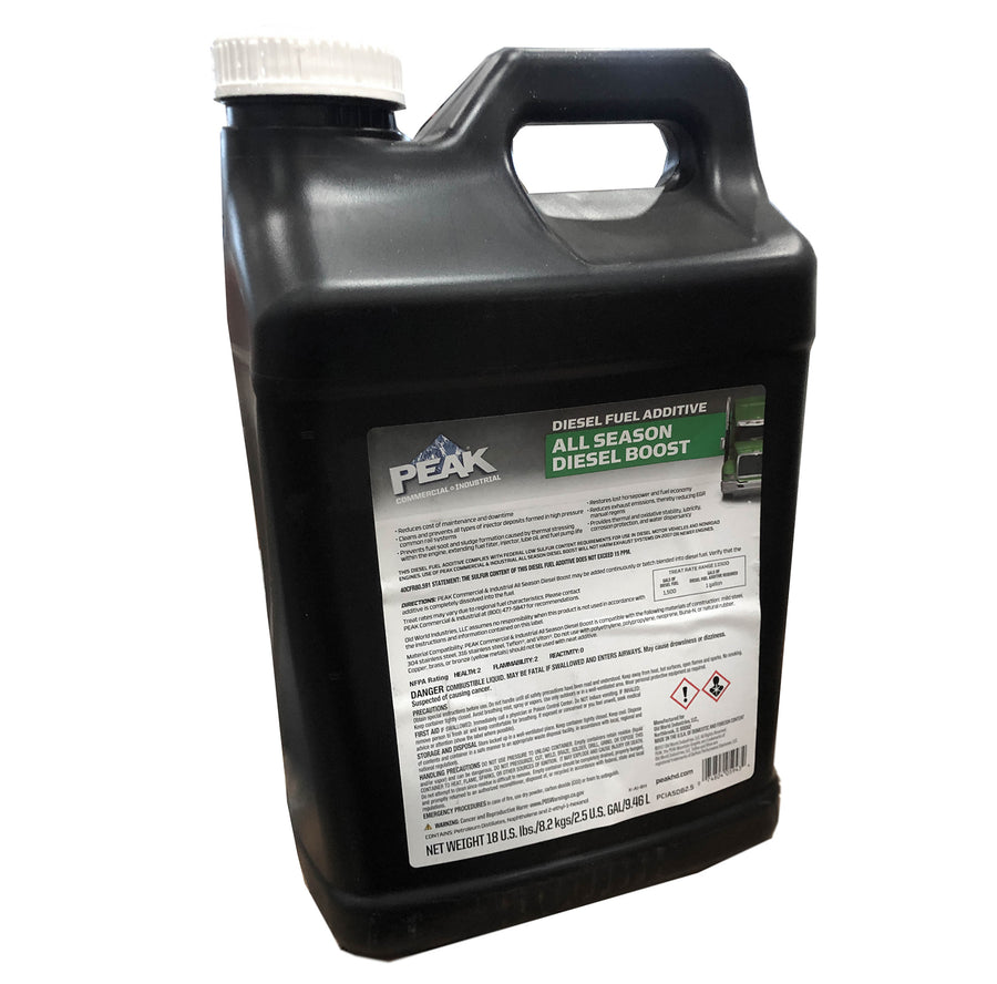 2.5gal Jug Peak All Season Diesel Boost With Injector Cleaner & Cetane Booster