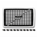 Front Hood Grille Fits Volvo VNL (2004-2017)  Includes Bug Screen, Logo, Stripe & Mounting Hardware