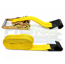 4-Pack 2" x 30' Ratchet Flatbed Trailer Straps with Flat Hooks | Heavy-Duty