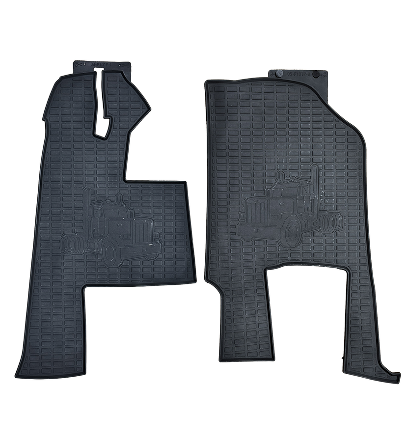 Custom Heavy-Duty Rubber Floor Mats Fits Peterbilt 379 (2005-Up)