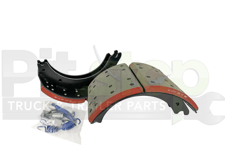 4711 16-1/2" x 8.625" 23k FF Grade Lining Brake Shoe Kit With Hardware XK20014711QP