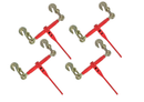 4-Pack Heavy Duty 3/8"-1/2" Ratchet Chain Binder – 27,600 lbs Capacity by Pit Stop Truck Parts