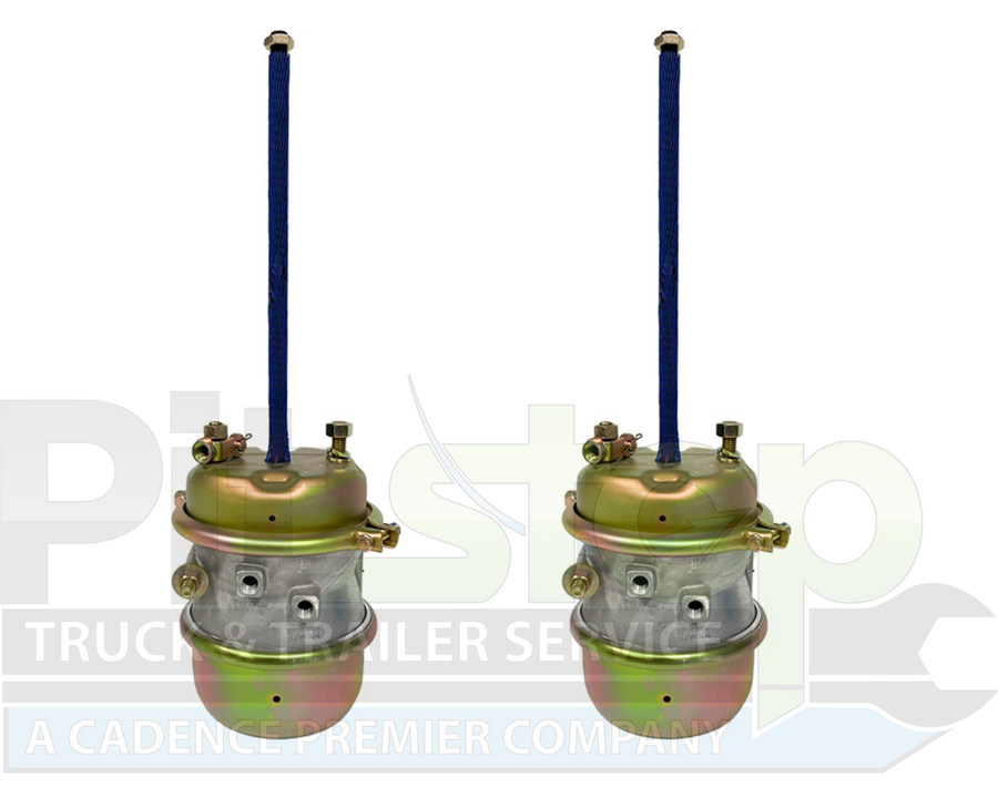 Square Bosses 2PCS Pair Air Brake Chamber 3