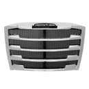 Chrome Hood Grille Bug Screen Logo Fits Freightliner Cascadia 2018-2024