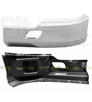 Driver Side Chrome Bumper Corner Fits Kenworth T680 (2011-2022 Old Gen) - No Fog Cut-Out