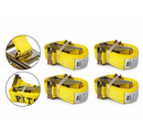 4-Pack 2" x 16' E-Track Ratchet Trailer Straps | Heavy-Duty Tie-Downs