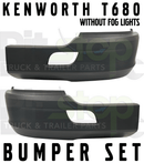 Bumper Set Pair Without Fog Left Right Kenworth T680 2011-2022