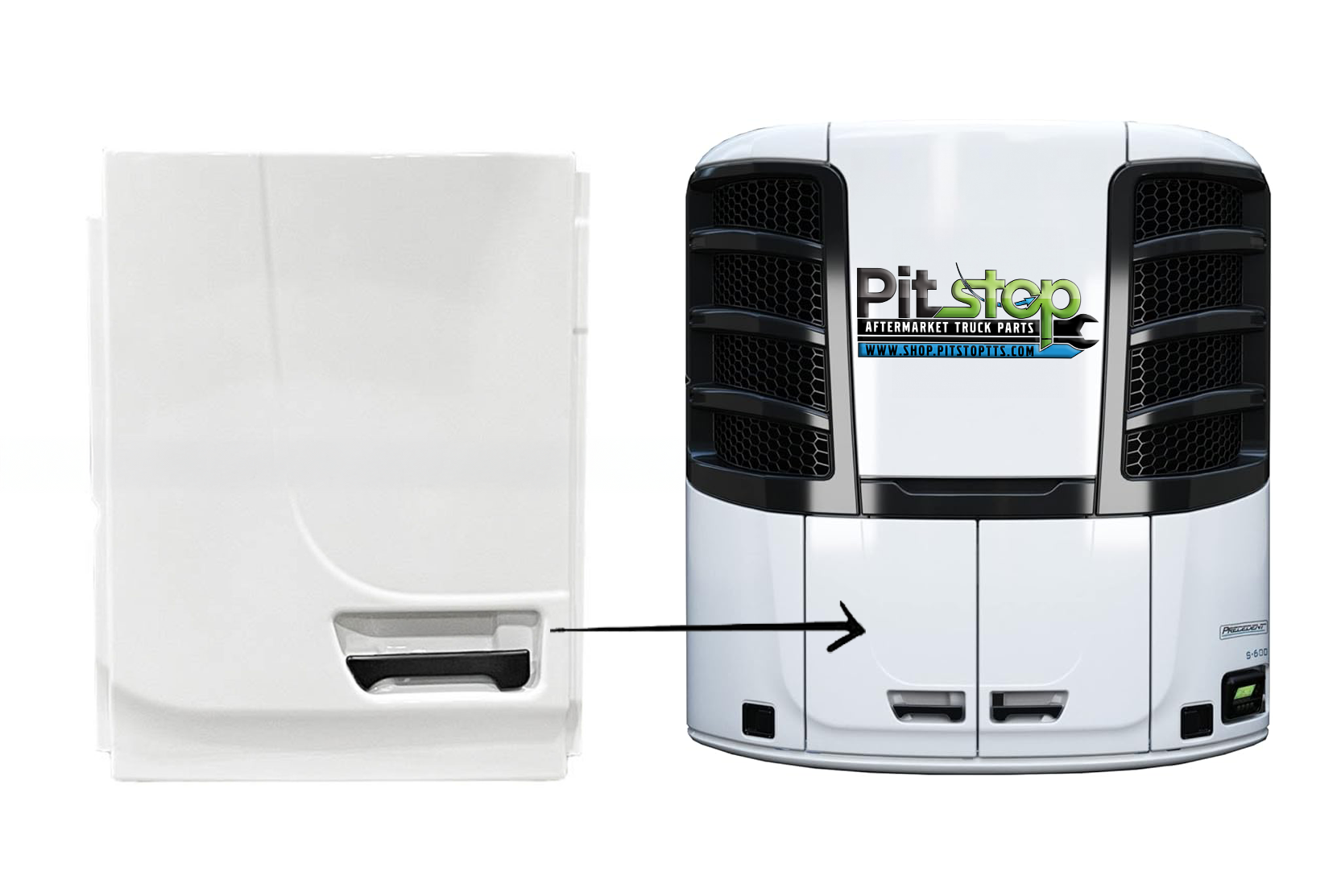 tk1 Thermo King Curbside Front Door Panel TK98-9641 Precedent