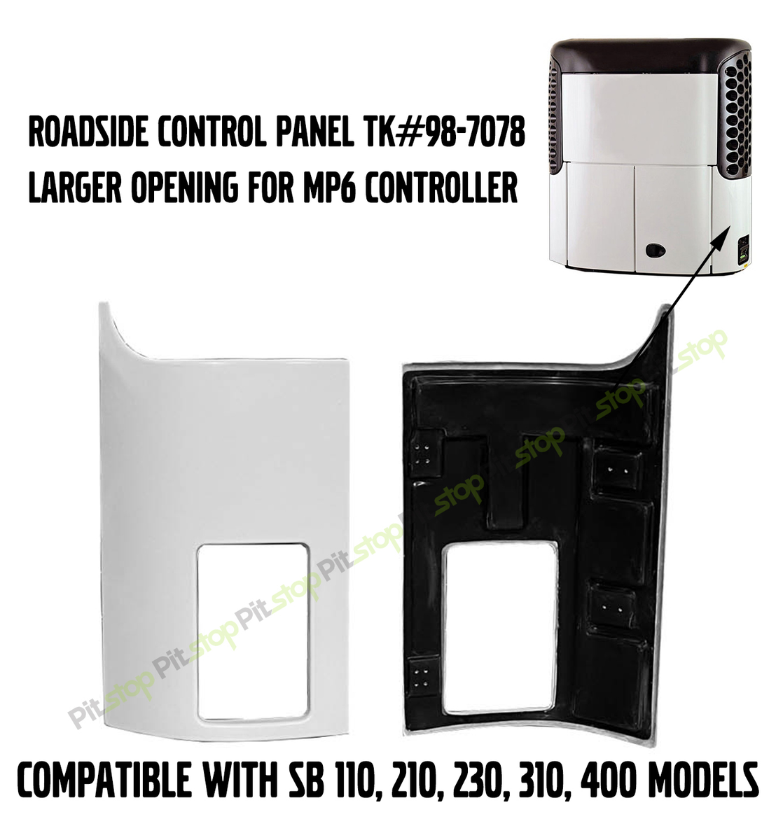 Tg R600 Control Cover Aftermarket Roadside Panel TK98-7078 Thermo King SB Models