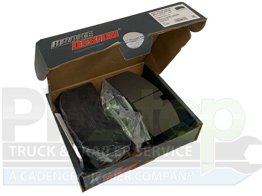 Air Disc Brake Pads With Hardware Kit Set For One Axle SAF Holland SB2220KO 03057000600