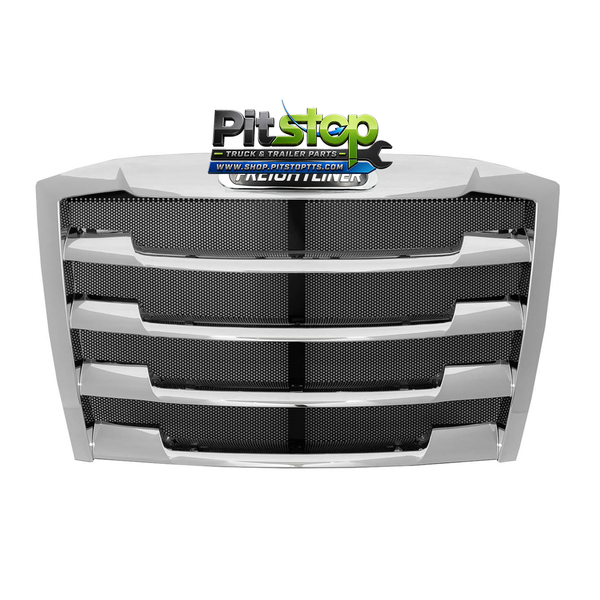 Chrome Hood Grille Bug Screen Fits Freightliner Cascadia 2018-2024