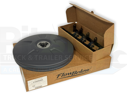 FlowBelow Aero Dual Tires Wheel Cover Kit Black Semi Trucks 22.5" A22-74255-040 Kenworth T680, Freightliner Cascadia, Peterbilt 579