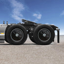 FlowBelow Aero Dual Tires Wheel Cover Kit Black Semi Trucks 22.5" A22-74255-040 Kenworth T680, Freightliner Cascadia, Peterbilt 579