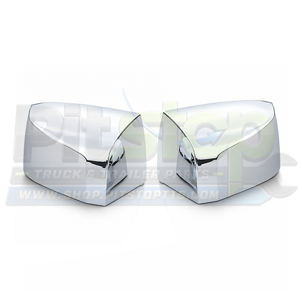 Volvo VNL 2004-2017 Semi Truck Chrome Hood Mirror Cover Set Left & Right