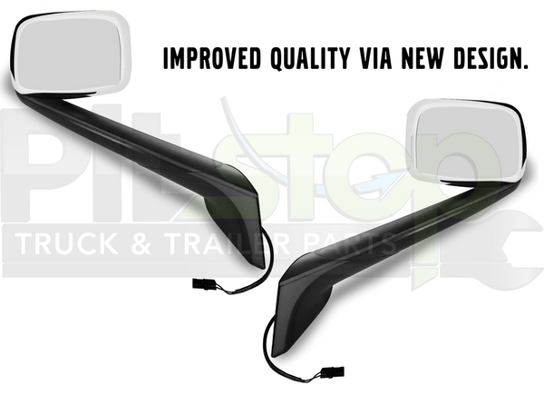 Freightliner Cascadia NEW GEN 2018-Current Chrome Hood Mirror Set Left Right