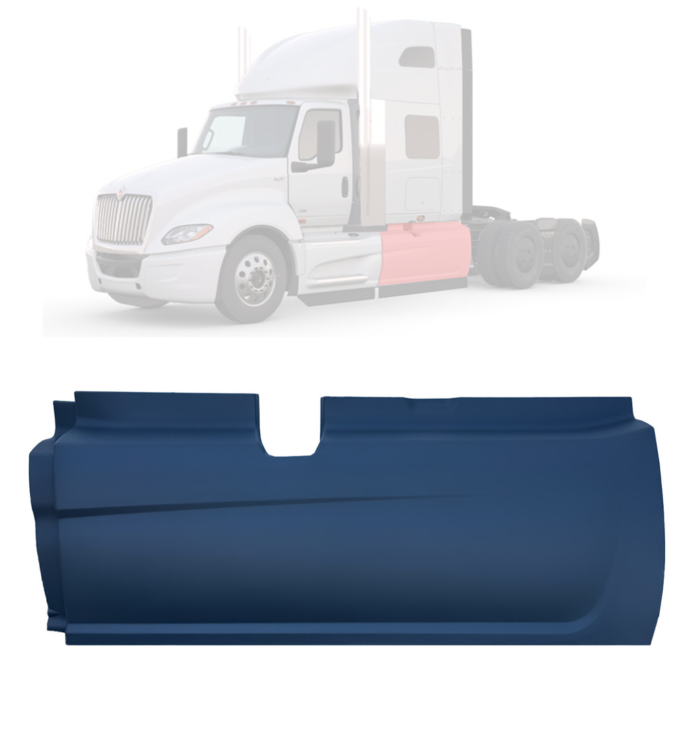 International LT 625 2017-Up Middle Rear Side Fairing 3770959C1