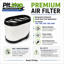 Engine Air Filter Fits Kenworth T660, T800, W900 - Replaces P616056, P611969, CA550, WIX 49456