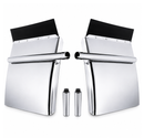 24x24 Stainless Steel Quarter Fender Set Universal Semi Truck with Mounting Posts