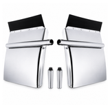 24x24 Stainless Steel Quarter Fender Set Universal Semi Truck with Mounting Posts