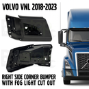 Passenger Side Corner Bumper with Fog Light Cut-Out – Fits Volvo VNL 2018–2023 (Replaces 82750070)