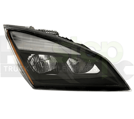 New Pair For Freightliner Cascadia 2018-2025 Full LED Black Headlights Headlamps New Pair For Freightliner Cascadia 2018-2025 Full LED Black Headlights Headlamps