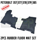 Custom Heavy-Duty Rubber Floor Mats Fits Peterbilt 357 377 378 379 385 Pre-2004