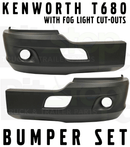 Bumper Set Pair With Fog Left Right Kenworth T680 2011-2022