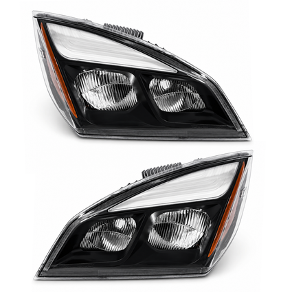 Headlight Set Compatible with Freightliner Cascadia A6601405005 A6601405002