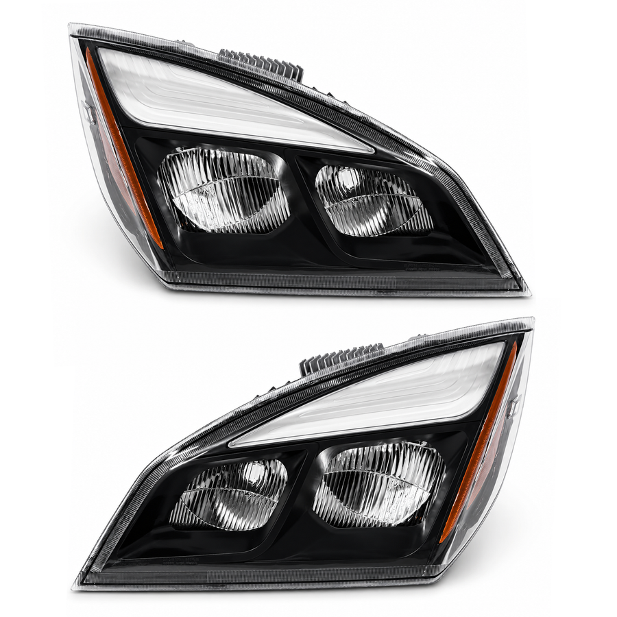 Headlight Set Compatible with Freightliner Cascadia A6601405005 A6601405002