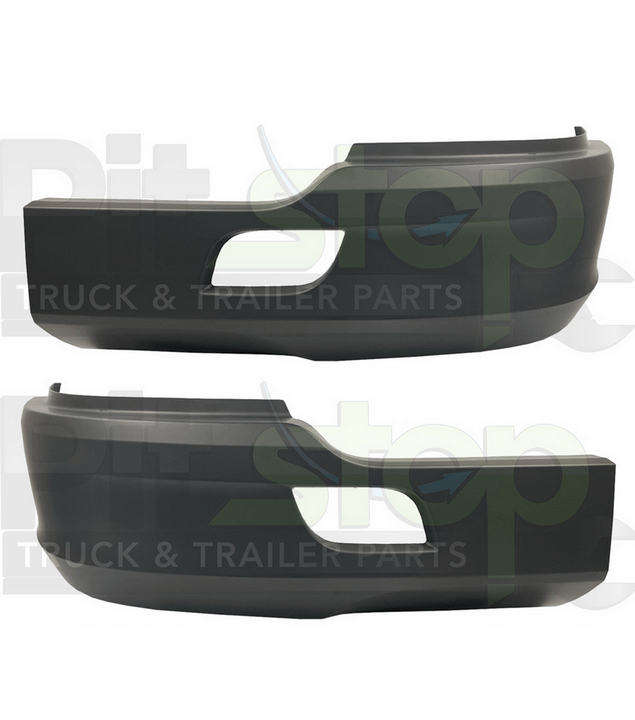 Driver and Passenger Side Bumper Set Fits Kenworth T680 (2011-2022 Old Gen) - No Fog Cut-Out