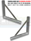 24x24x60 Aluminum Trailer Underbody Tool box with Bracket Set by Pit Stop Truck Parts