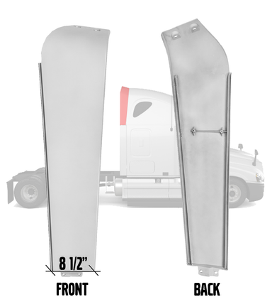 Freightliner Cascadia 2008-2024 Upper Right Fairing Extension 8 1/2" Wide
