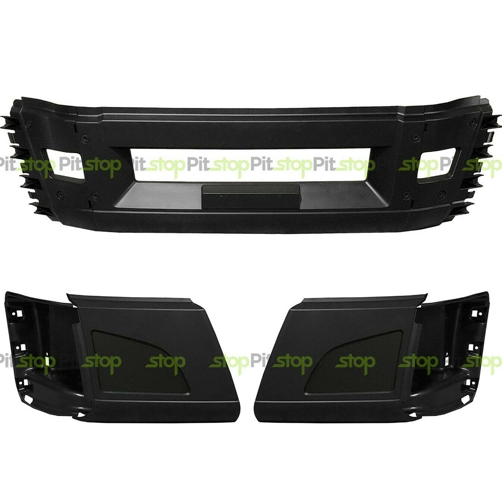 thumbnail image 2 of 2016-2017 Volvo VNL Bumper Set – Left, Right & Center – Without Fog Cut-Outs (Aftermarket) 2 of 5