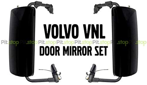 VOLVO VNL 2004-2017 Door Mirror Black SET Left & Right Power Heated