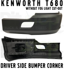 Bumper Set Pair Without Fog Left Right Kenworth T680 2011-2022