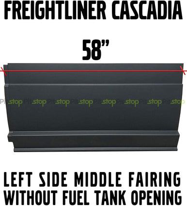 Freightliner Cascadia 2008-Current OLD & NEW GEN Left Driver Side Middle Fairing Panel 58"