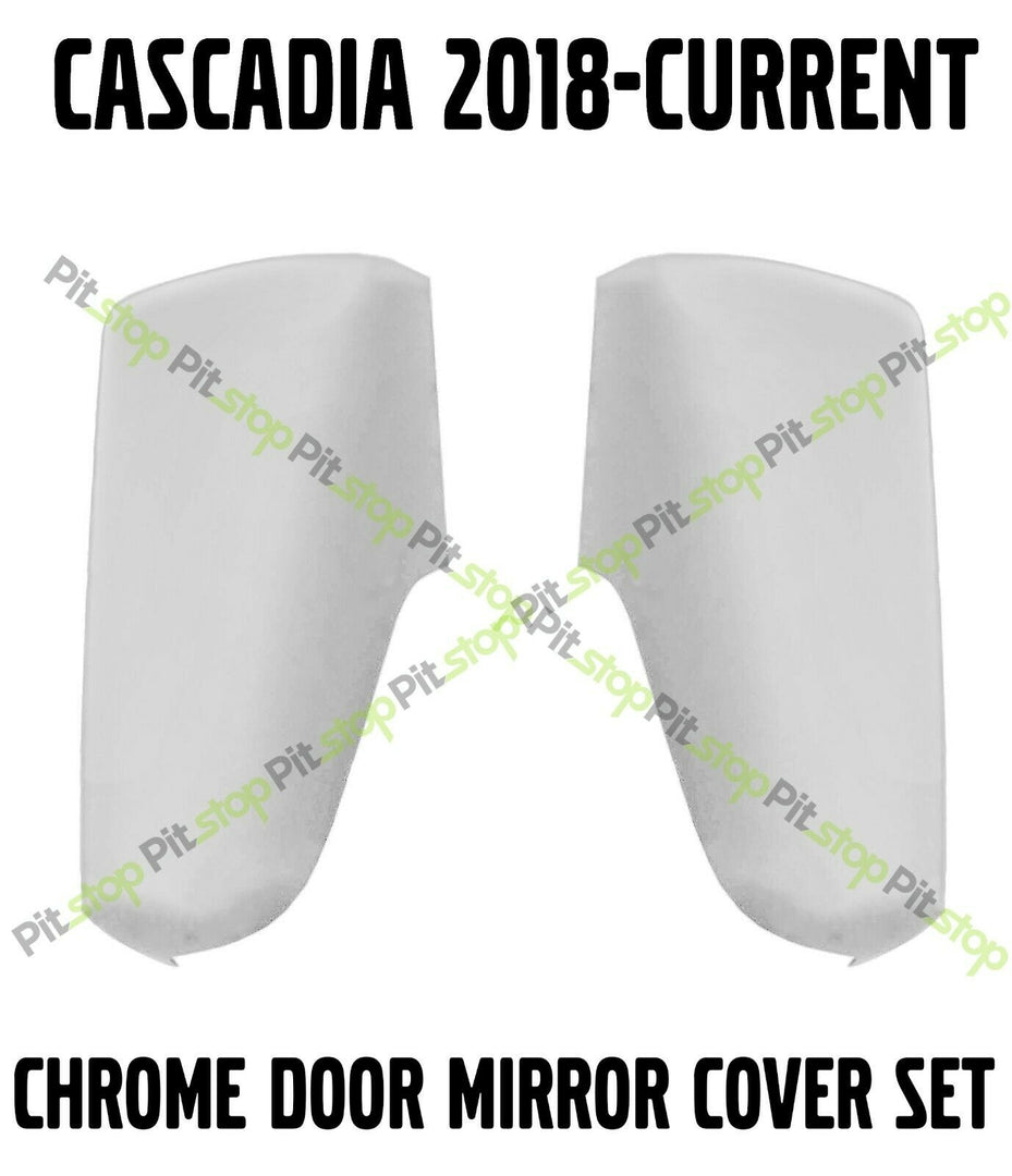 Chrome Hood Mirror Pair For Freightliner New Cascadia 2018+ Left&Right