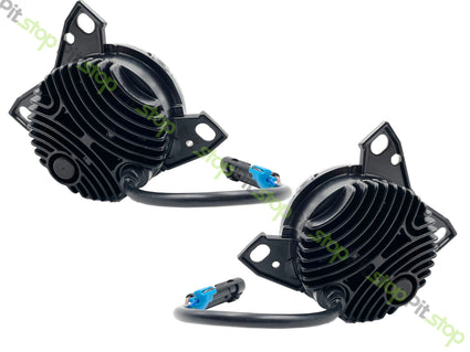 Peterbilt 579 587 Kenworth T660 Chrome 4 1/4" Chrome Round LED 6 diode Fog Light SET