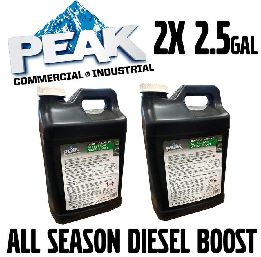 Case 2x 2.5gal Jug Peak All Season Diesel Boost With Injector Cleaner & Cetane Booster