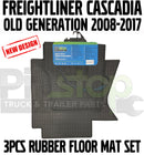 Freightliner Cascadia Old Gen 2008-2017 All Weather Rubber Floor Mats MAT Liners