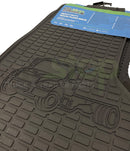 Freightliner M2 106 & 112 108SD 114SD All Weather Rubber Floor Mats Liners Set 2PCS