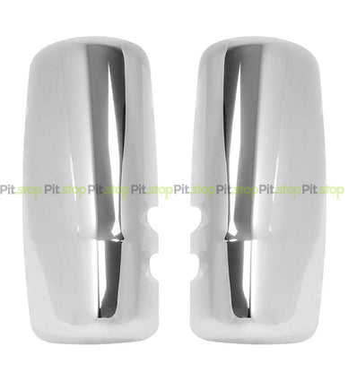 Chrome Door Mirror Covers Set Fits Kenworth T680 T880 (2013-2022 Old Gen) Left & Right Pair