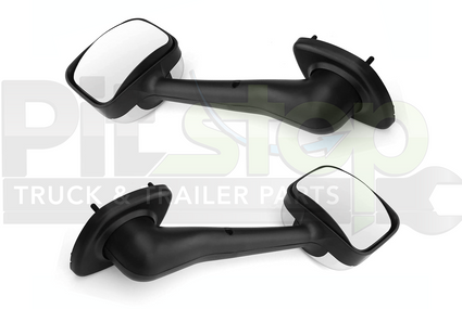 Freightliner 08-16 Cascadia Hood Mirror Set Left Right Chrome A2266565002 A2266565003