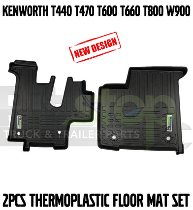 Kenworth T440 T470 T600 T660 T800 W900 Floor Mats Liners Thermoplastic