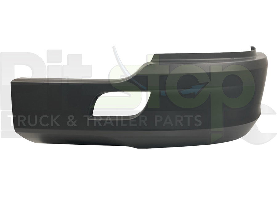 Driver Side Black Bumper Corner Fits Kenworth T680 (2011-2020) - No Fog Light Cut-Out