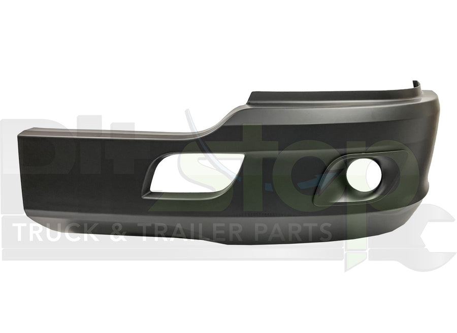 Driver Side Black Bumper Corner Fits Kenworth T680 (2011-2022 Old Gen) - With Fog Light Cut-Out