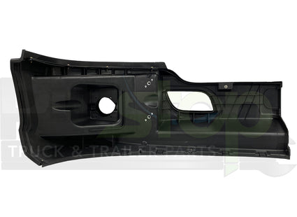 Driver Side Black Bumper Corner Fits Kenworth T680 (2011-2022 Old Gen) - With Fog Light Cut-Out