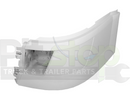 Volvo VNL 04-15 Painted White P3029 Bumper Corner Left Driver Side WITH Fog Light Cut-out 85135782